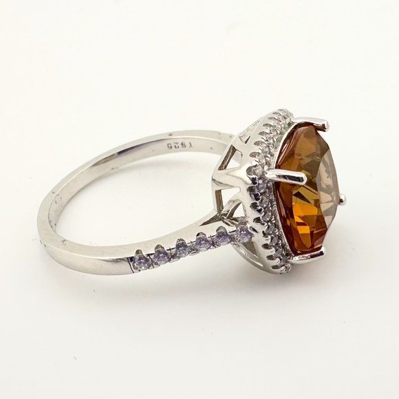 Beautiful 4.11 Ct Cushion cut Lab Grown Zulanite Ring - Sterling (.925) - Size 7 - Picture 5 of 13